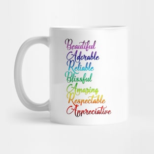 Gifts for BARBARA ~ Beautiful, Adorable, Reliable, Blissful... [ND#5C1V1] Mug